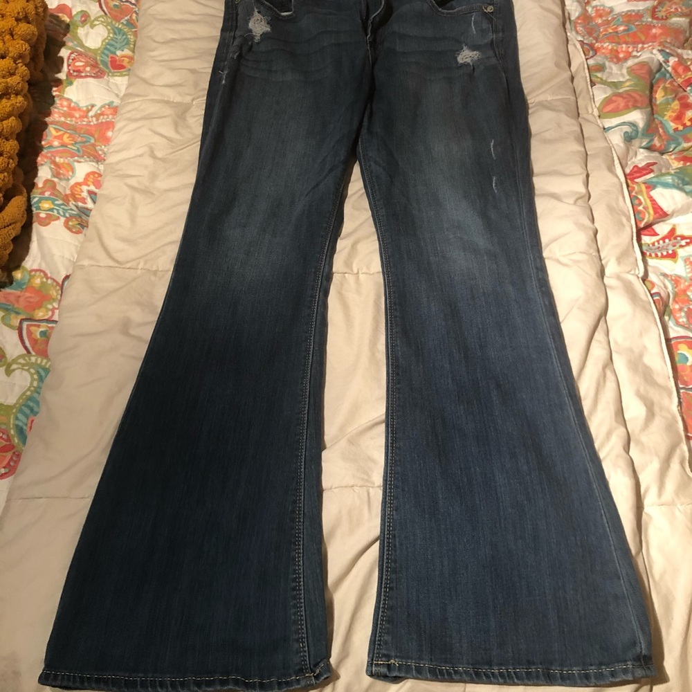 Express Mia Flare Jeans 10 short